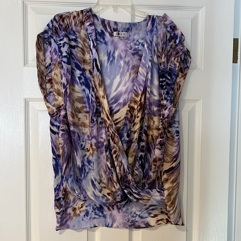 Animal print blouse